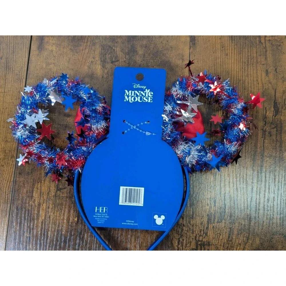 Disney Minnie Mouse Ears Americana Collection July 4th  New